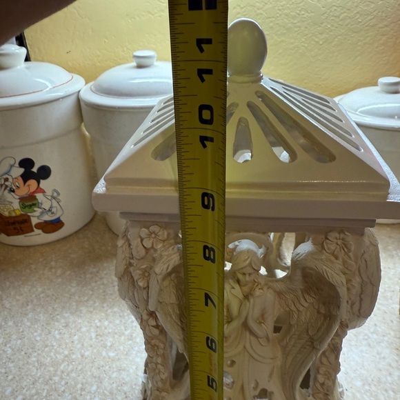 Worldwide Home  Angel Flameless Candle Holder Lantern LED Lighted Candle - Picture 7 of 11